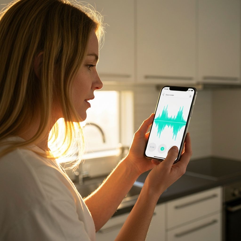 Sprach-KI-Assistent auf dem Smartphone